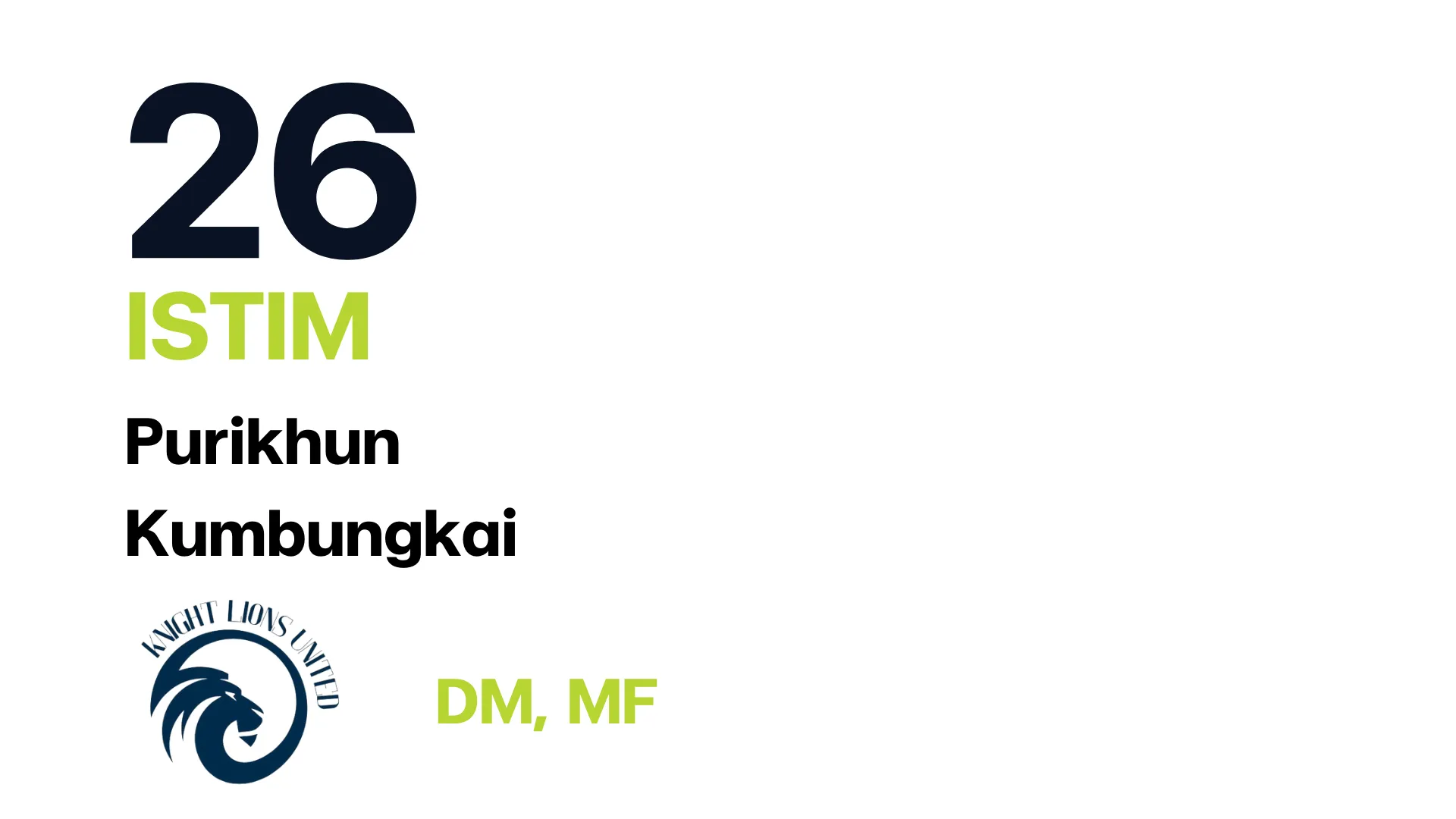 Player 2: CEO Knight Lion Team